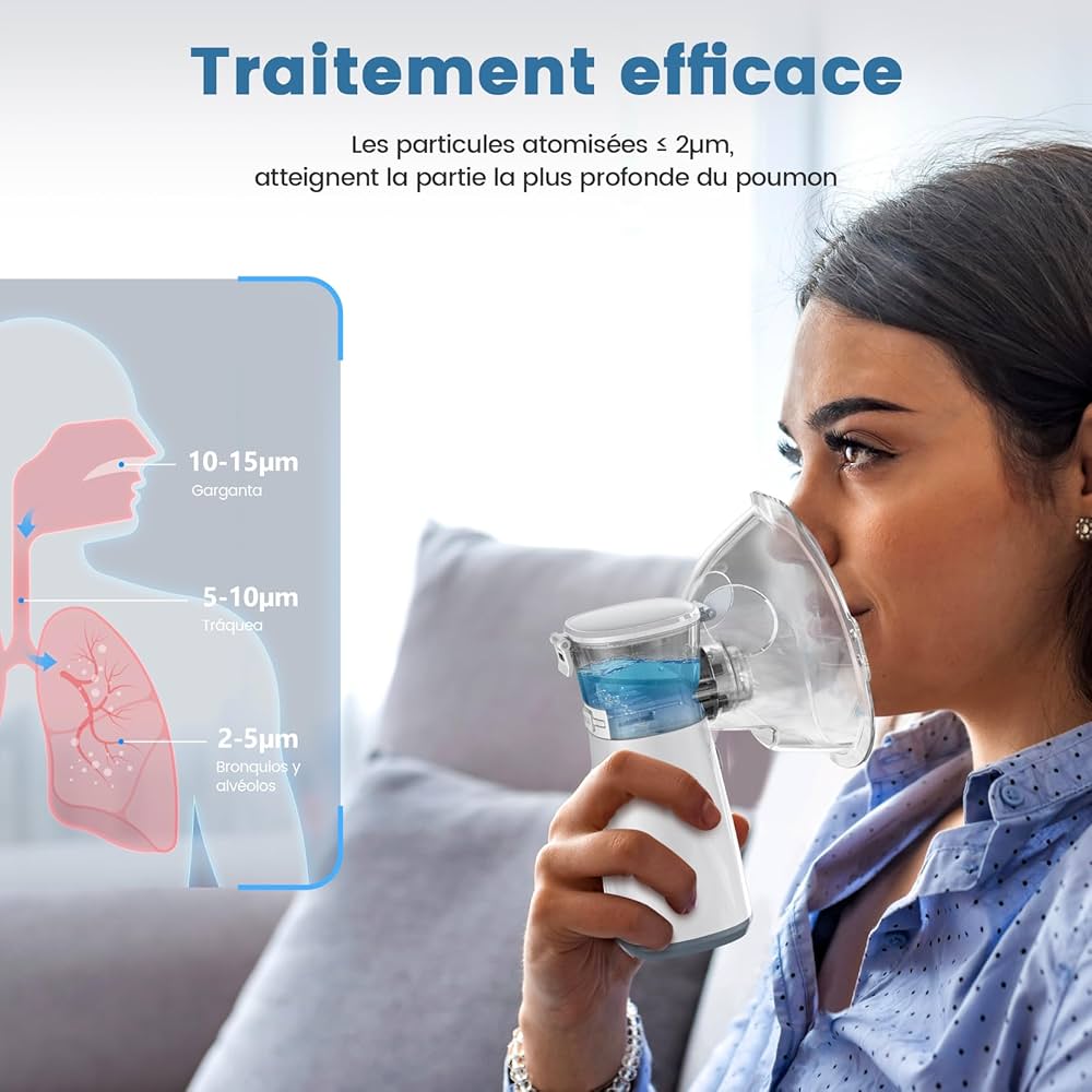 NÉBULISEUR ULTRASONIQUE PORTABLE - POUR RESPIRER LIBREMENT, OÙ QUE VOUS SOYEZ