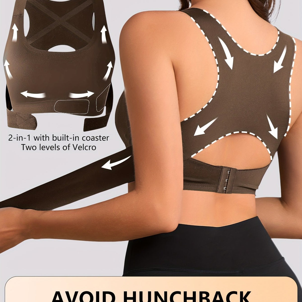 Soutien-Gorge Correcteur de Posture Soutenez votre poitrine. Retrouvez une allure plus droite.