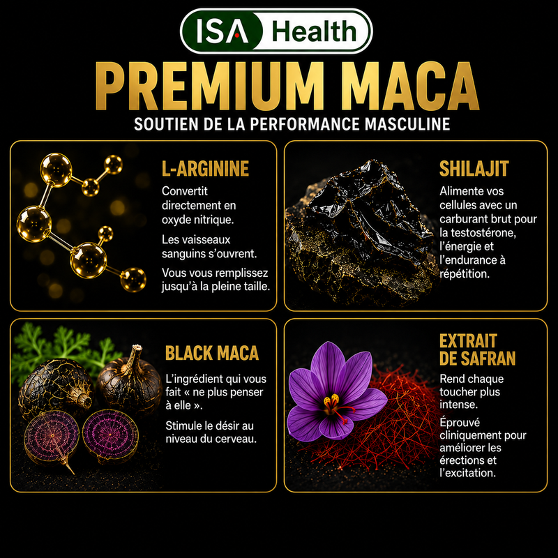 Premium Maca Extra Fort | Performance Intime & Vitalité Masculine