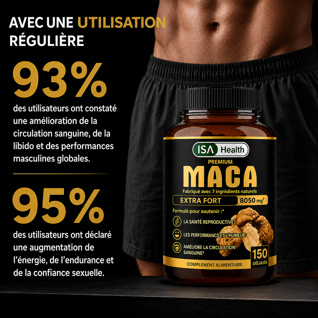 Premium Maca Extra Fort | Performance Intime & Vitalité Masculine