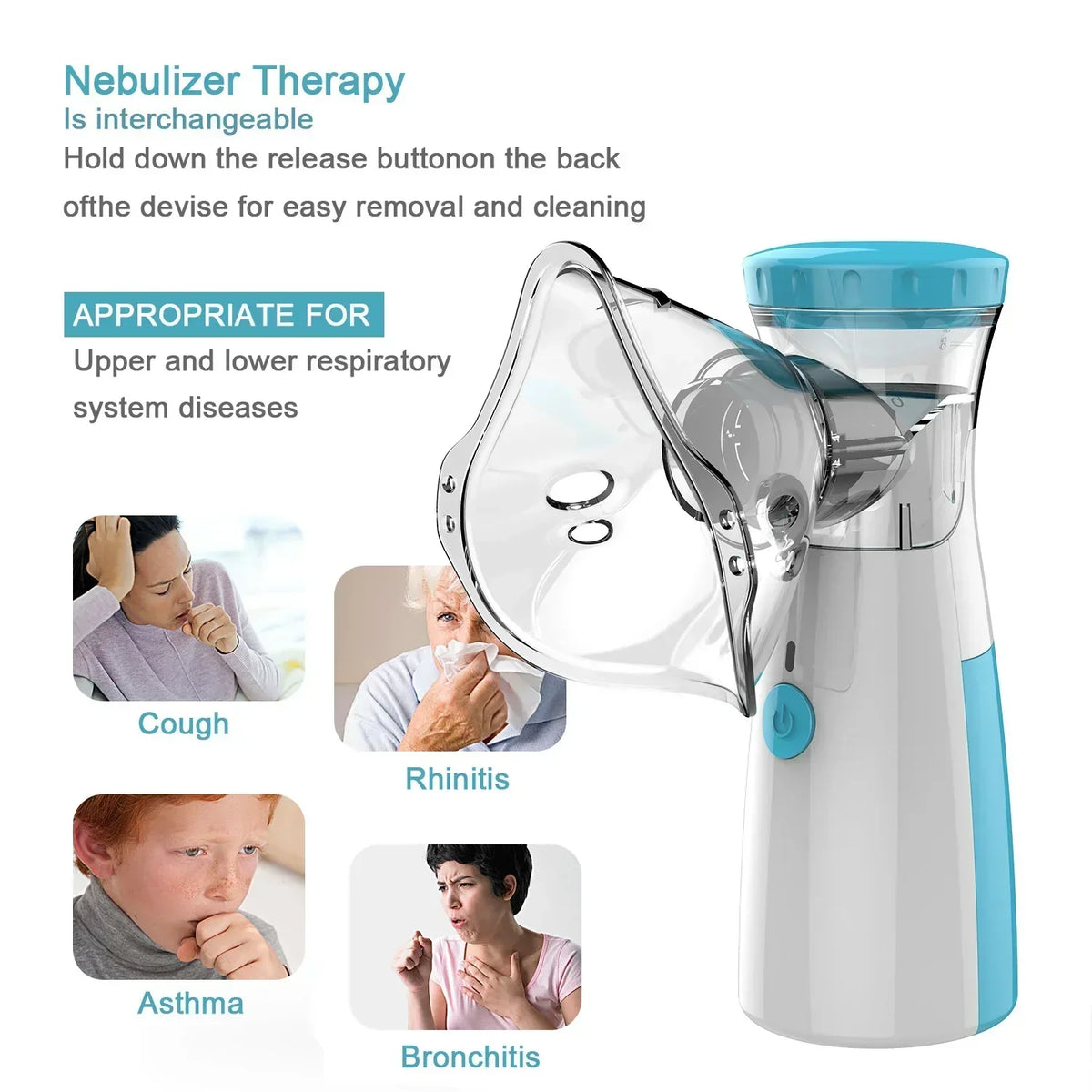 NÉBULISEUR ULTRASONIQUE PORTABLE - POUR RESPIRER LIBREMENT, OÙ QUE VOUS SOYEZ