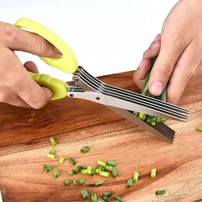 Ciseaux de Cuisine à 5 Lames –Gagner du temps et cuisiner comme un pro !