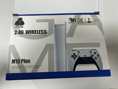 Console de jeu vidéo rétro M15 – 2 manettes sans fil  avec 20 000 jeux préinstallés