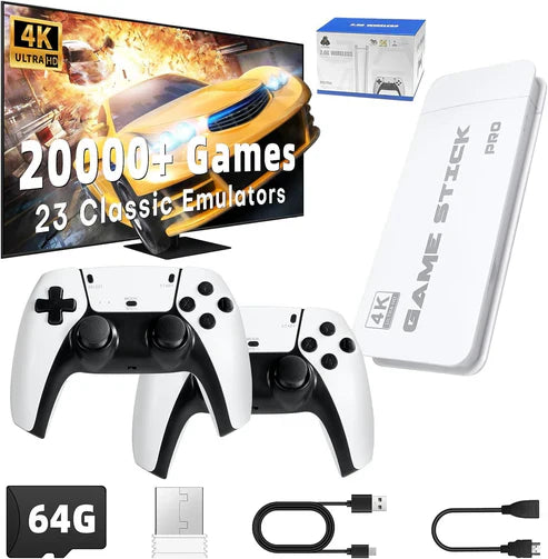 Console de jeu vidéo rétro M15 – 2 manettes sans fil  avec 20 000 jeux préinstallés