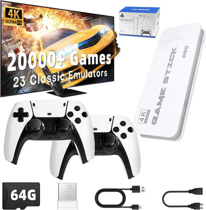 Console de jeu vidéo rétro M15 – 2 manettes sans fil  avec 20 000 jeux préinstallés