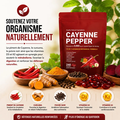 Gélules de piment de cayenne (240 gélules)