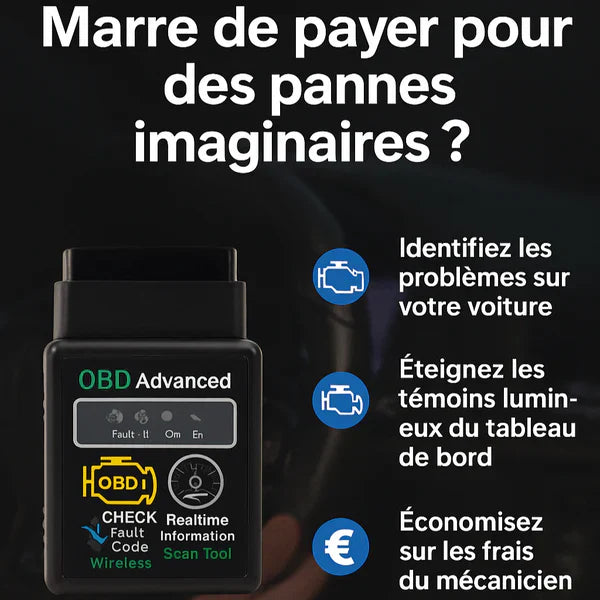 Scanner Auto OBD2 – Détectez les Pannes de Votre Voiture en Quelques Secondes !
