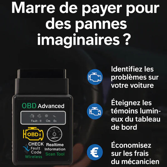 Scanner Auto OBD2 Bluetooth – Détectez les pannes vous-même en quelques secondes !