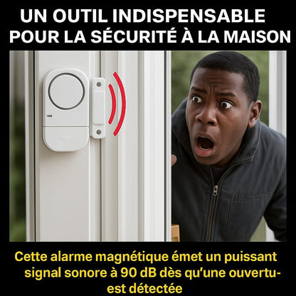 Alarme Sécurité Express 90 dB – Protégez votre maison ou boutique en 5 secondes !