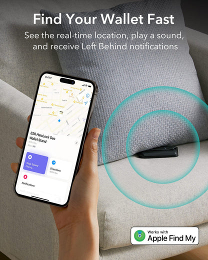 ESR HaloLock™ Geo – Porte-carte MagSafe avec Localisation Apple Find My