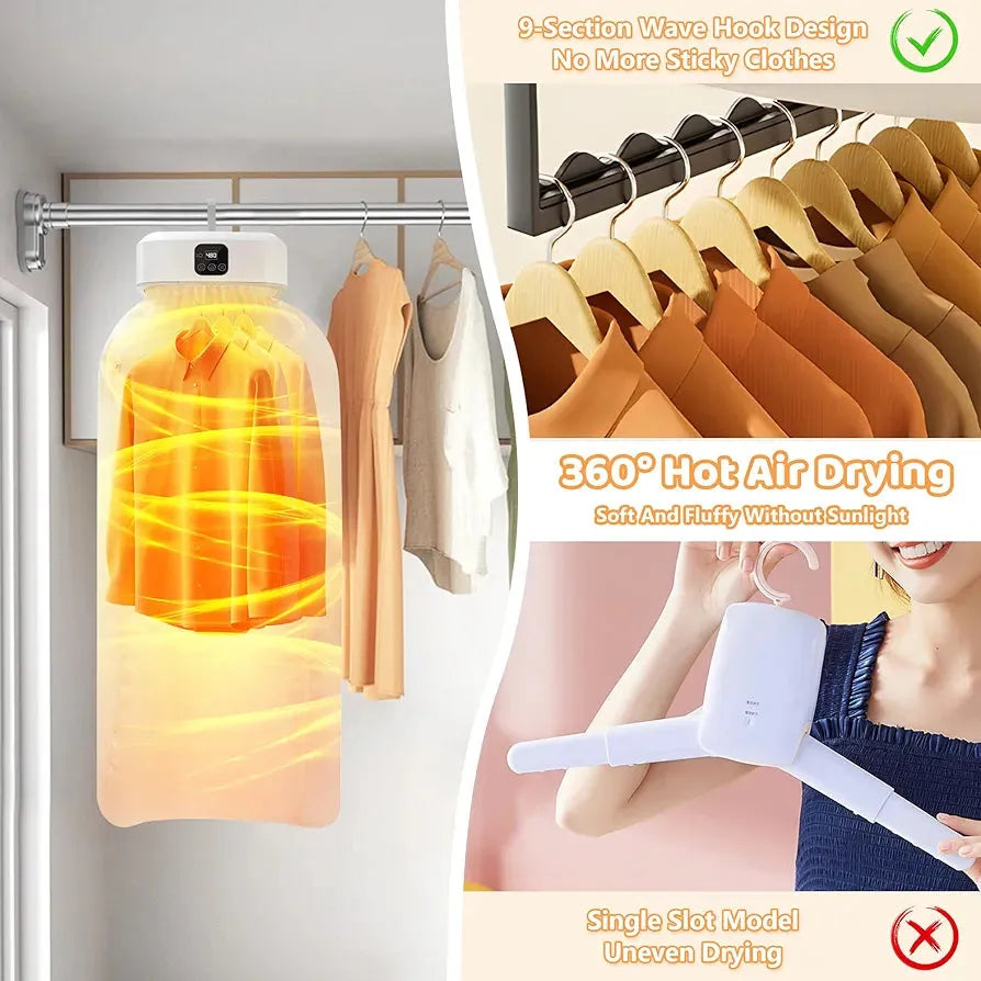 Sèche-Vêtements Électrique – Dites Adieu aux Vêtements Humides en Quelques Minutes !