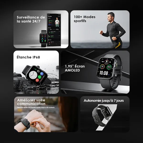 Montre Connectée Intelligente – Design Élégant et Performances Exceptionnelles