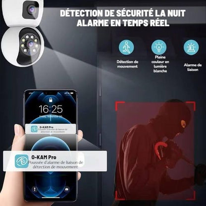CAMÉRA 4G DOUBLE CAMÉRA GARDEZ L’ESPRIT TRANQUILLE, MÊME LORSQUE VOUS ÊTES LOIN
