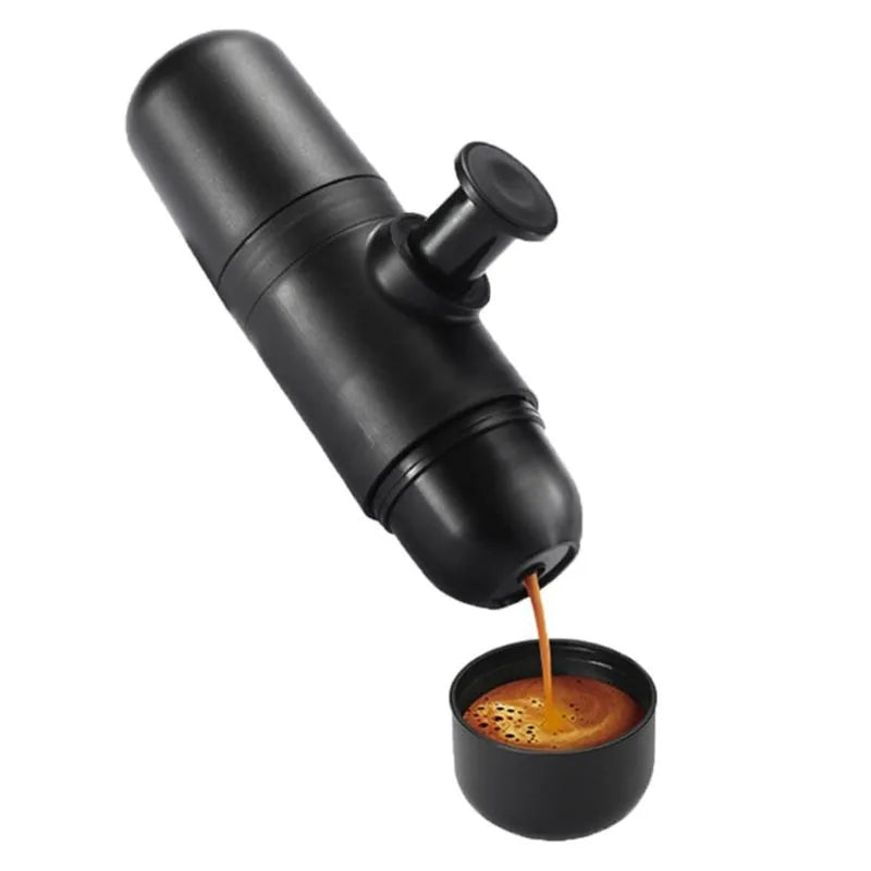 ☕ Machine à Café Portable Minipresso – Prépare ton Expresso N'importe Où, Sans Électricité !