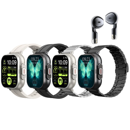 🕒 FusionLife™ –🎧 Montre connectée + Écouteurs Bluetooth intégrés