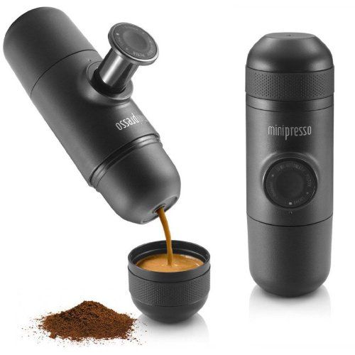 ☕ Machine à Café Portable Minipresso – Prépare ton Expresso N'importe Où, Sans Électricité !