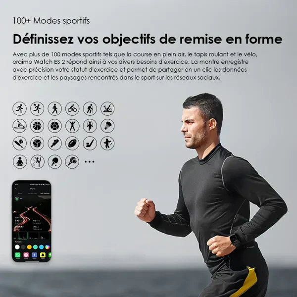 Montre Connectée Intelligente – Design Élégant et Performances Exceptionnelles