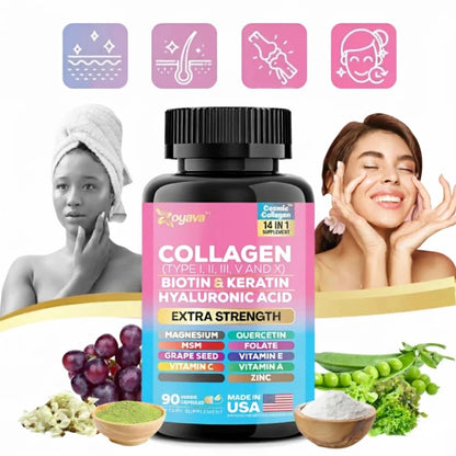 Collagène 14-en-1
Prenez soin de votre peau. Luttez contre les signes visibles du vieillissement.
