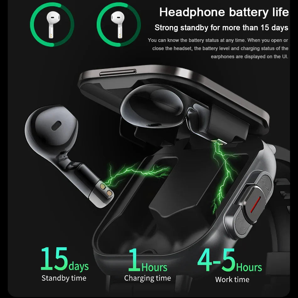 🕒 FusionLife™ –🎧 Montre connectée + Écouteurs Bluetooth intégrés