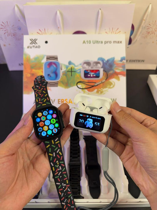 Pack AirPods Tactiles & Montre Connectée – L’Innovation au Service de Votre Style