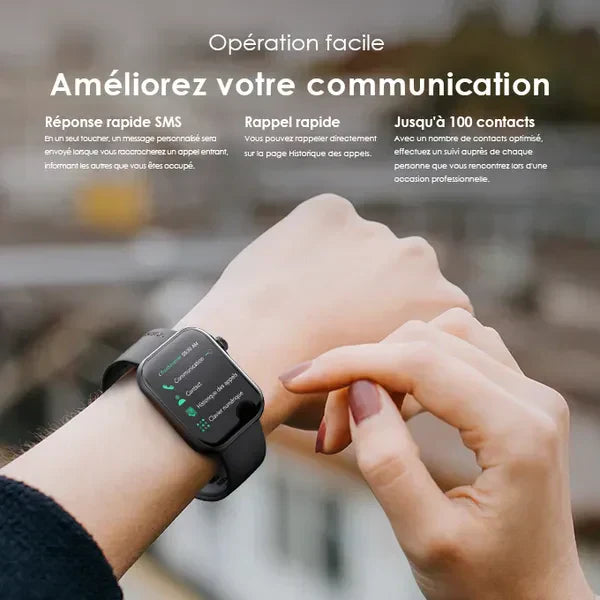 Montre Connectée Intelligente – Design Élégant et Performances Exceptionnelles