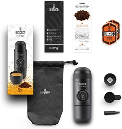 ☕ Machine à Café Portable Minipresso – Prépare ton Expresso N'importe Où, Sans Électricité !