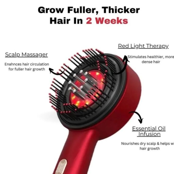 Brosse de Massage Capillaire LED
Des cheveux plus forts, plus denses, naturellement.