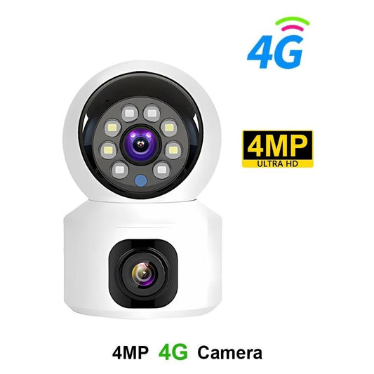 CAMÉRA 4G DOUBLE CAMÉRA GARDEZ L’ESPRIT TRANQUILLE, MÊME LORSQUE VOUS ÊTES LOIN
