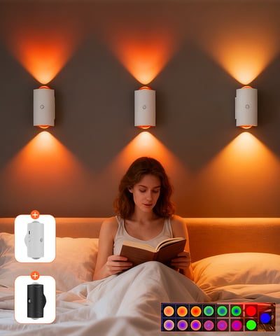 Veilleuse murale -  Lumière douce et élégante pour un intérieur moderne et plus agréable.